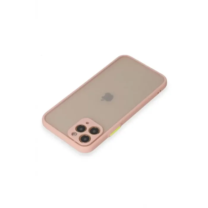 Newface iPhone 11 Pro Kılıf Montreal Silikon Kapak - Pembe
