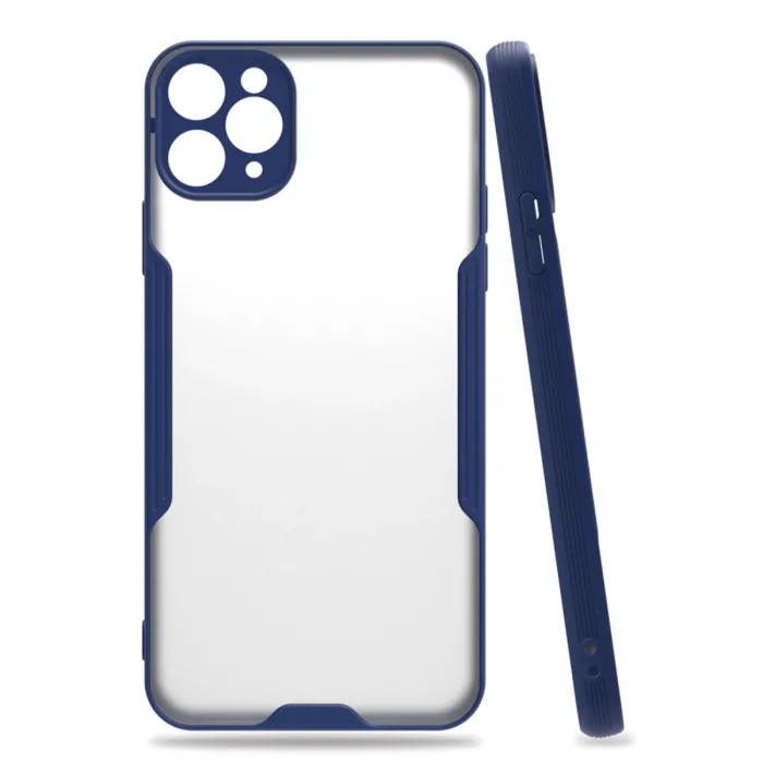 Newface iPhone 11 Pro Kılıf Platin Silikon - Lacivert