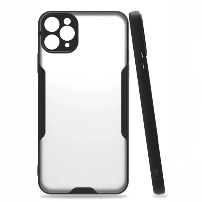 Newface iPhone 11 Pro Kılıf Platin Silikon - Siyah