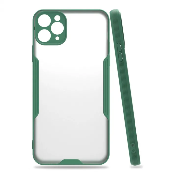 Newface iPhone 11 Pro Kılıf Platin Silikon - Yeşil