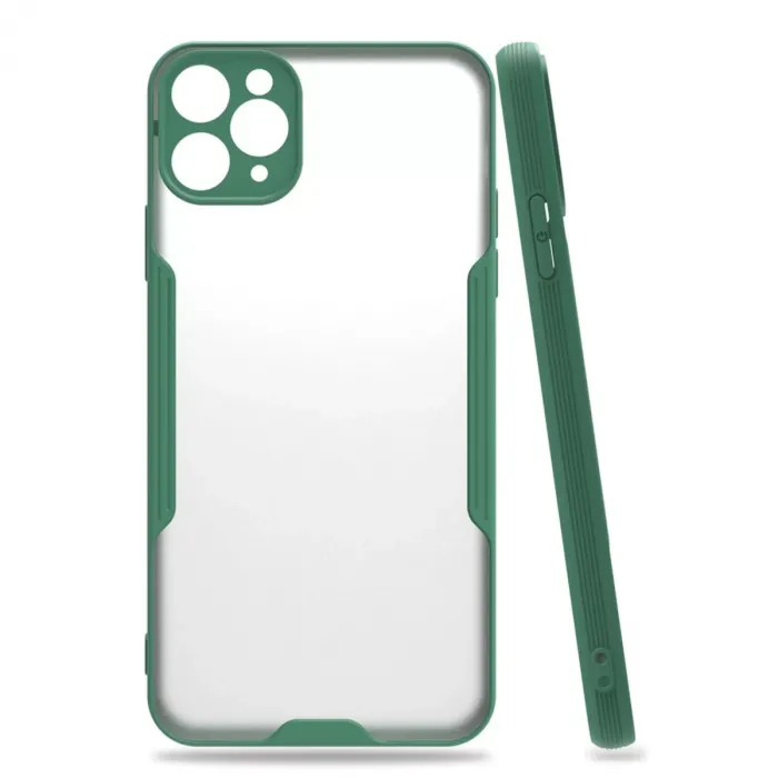 Newface iPhone 11 Pro Kılıf Platin Silikon - Yeşil