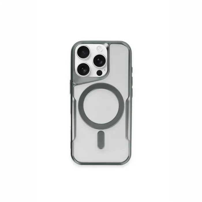 Newface iPhone 11 Pro Max Kılıf Boyi Magsafe Silikon Kapak - Yeşil