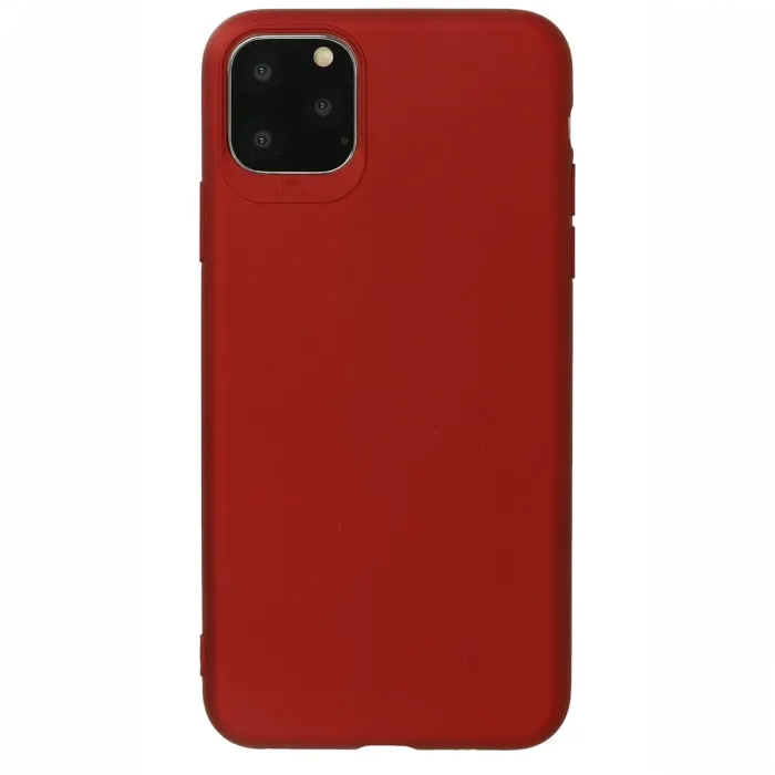 Newface iPhone 11 Pro Max Kılıf First Silikon - Bordo