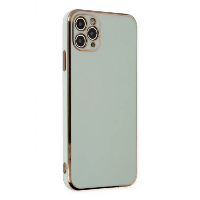 Newface iPhone 11 Pro Max Kılıf Volet Silikon - Açık Yeşil