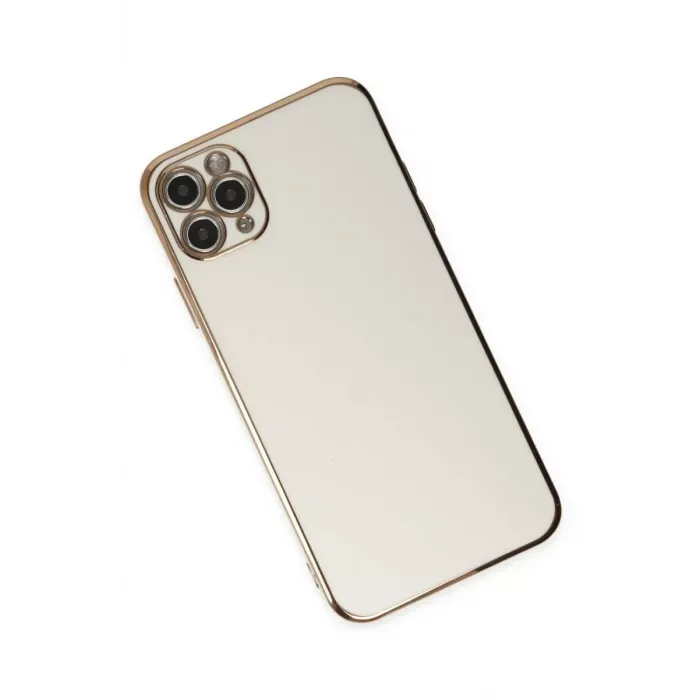 Newface iPhone 11 Pro Max Kılıf Volet Silikon - Beyaz