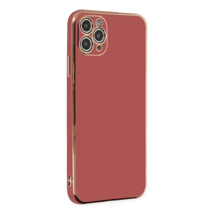 Newface iPhone 11 Pro Max Kılıf Volet Silikon - Kırmızı