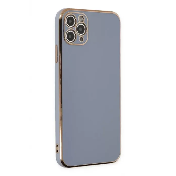 Newface iPhone 11 Pro Max Kılıf Volet Silikon - Mavi