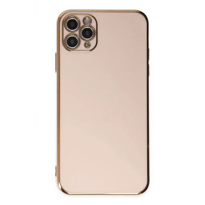 Newface iPhone 11 Pro Max Kılıf Volet Silikon - Pembe