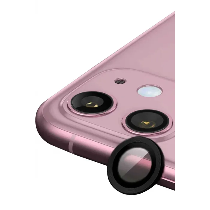 Newface iPhone 11 Raze Metal Kamera Lens - Siyah