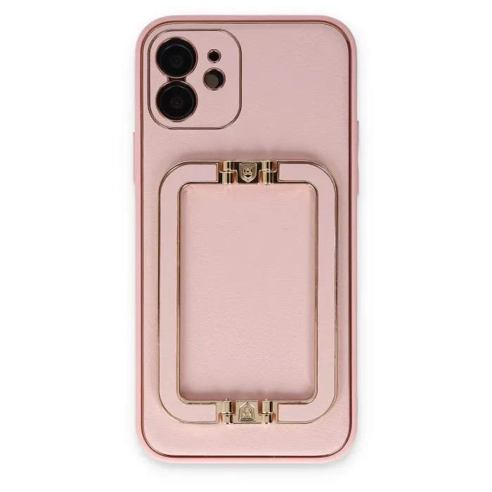 Newface iPhone 12 Kılıf Coco Elit Kapak - Pembe