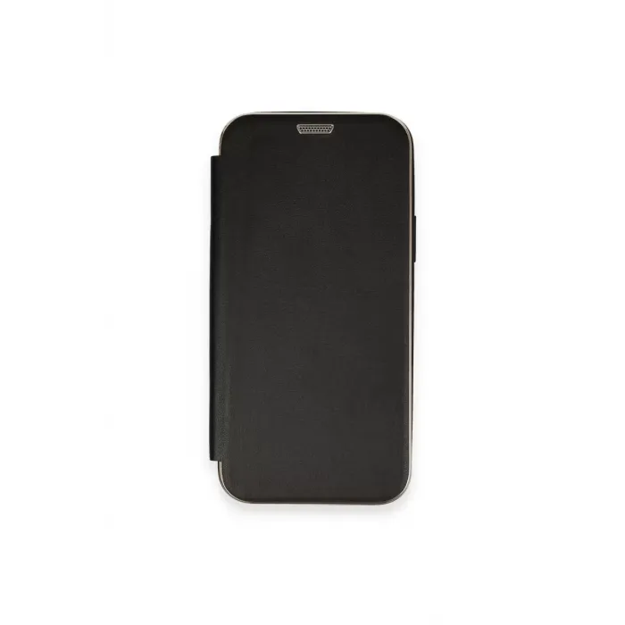 Newface Apple iPhone 12 Kılıf Dolpin Kapaklı - Siyah