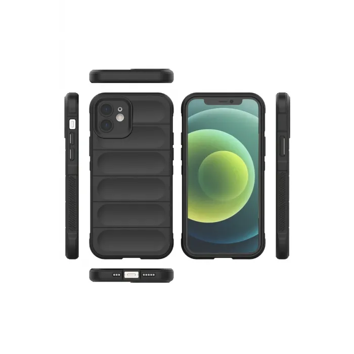 Newface iPhone 12 Kılıf Optimum Silikon - Siyah