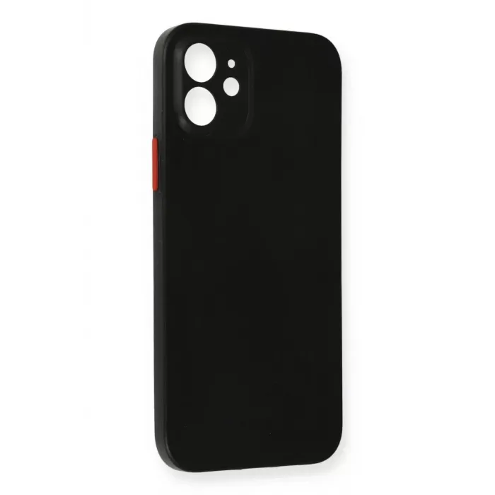 Newface iPhone 12 Kılıf PP Ultra İnce Kapak - Siyah