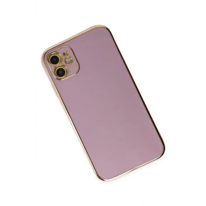 Newface iPhone 12 Kılıf Volet Silikon - Mor