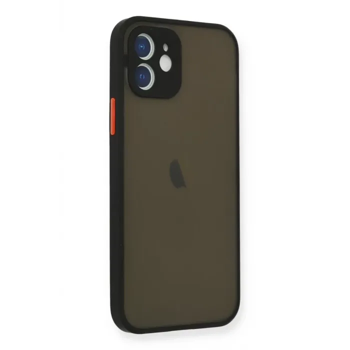 Newface iPhone 12 Mini Kılıf Montreal Silikon Kapak - Siyah