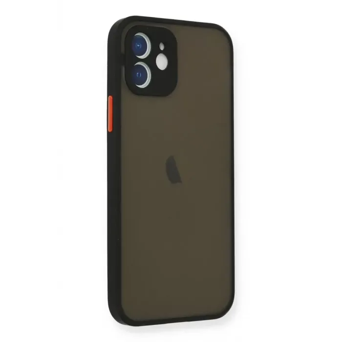 Newface iPhone 12 Mini Kılıf Montreal Silikon Kapak - Siyah