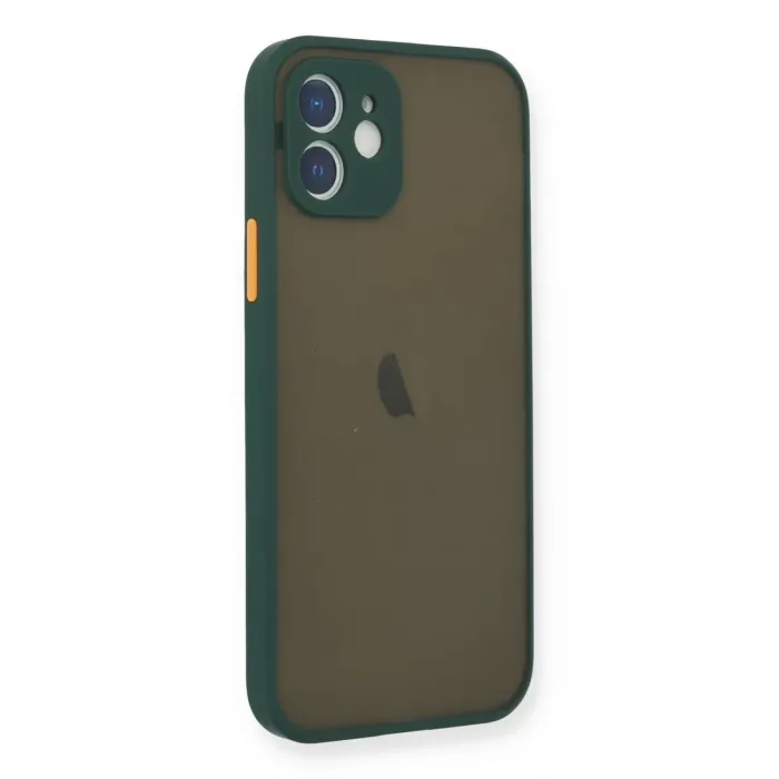 Newface iPhone 12 Mini Kılıf Montreal Silikon Kapak - Yeşil