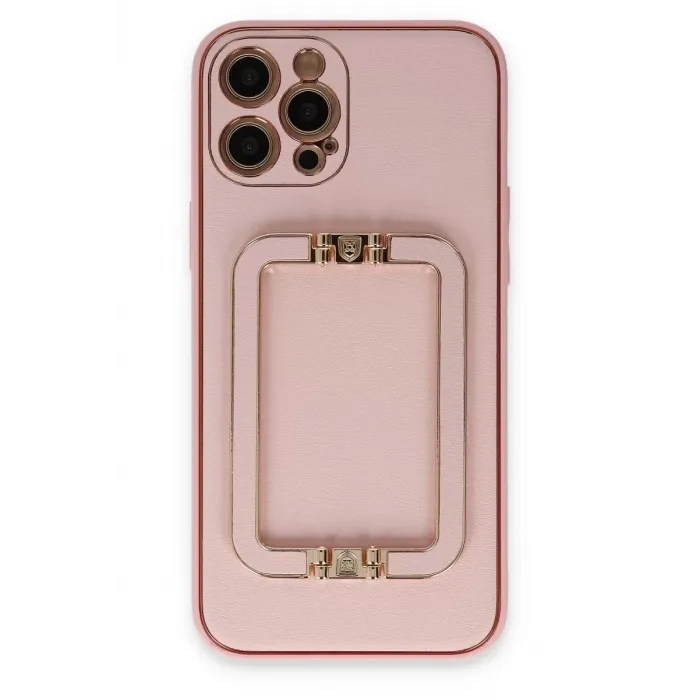 Newface iPhone 12 Pro Kılıf Coco Elit Kapak - Pembe
