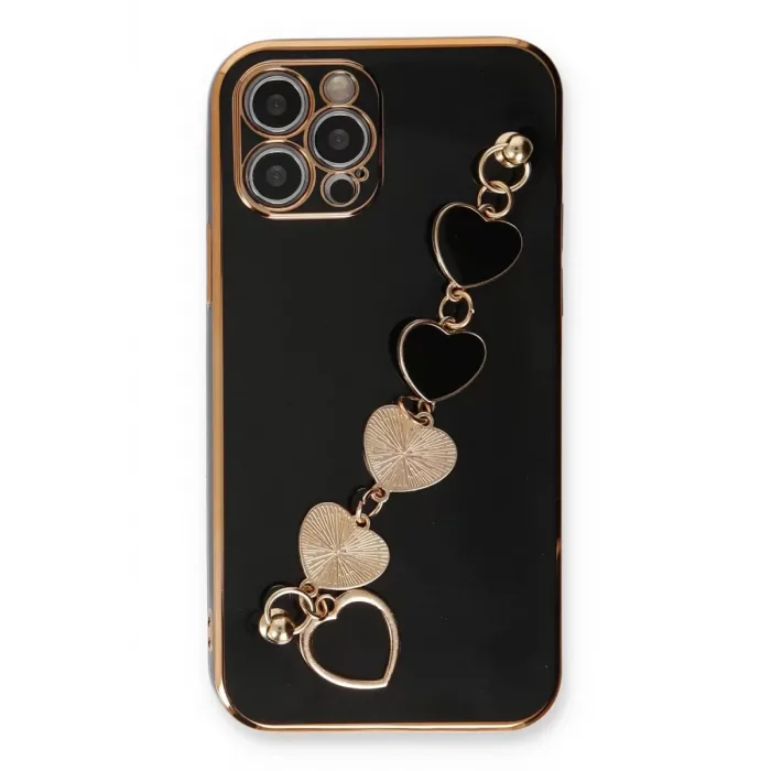 Newface iPhone 12 Pro Kılıf Esila Silikon - Siyah