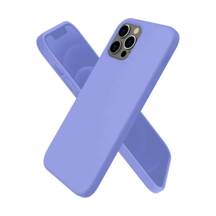 Newface iPhone 12 Pro Kılıf First Silikon - Mor