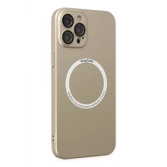 Newface iPhone 12 Pro Kılıf Jack Magneticsafe Lens Silikon - Gold