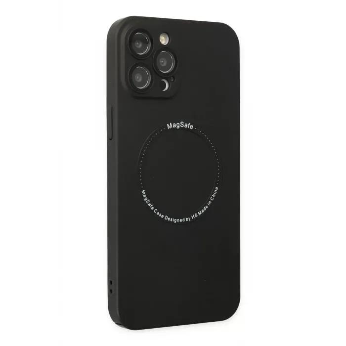 Newface iPhone 12 Pro Kılıf Jack Magneticsafe Lens Silikon - Siyah