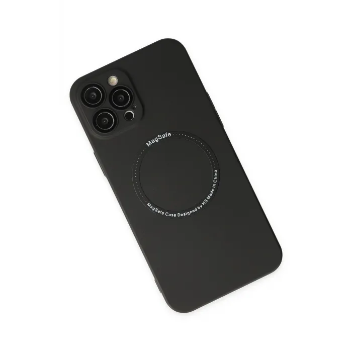 Newface iPhone 12 Pro Kılıf Jack Magneticsafe Lens Silikon - Siyah