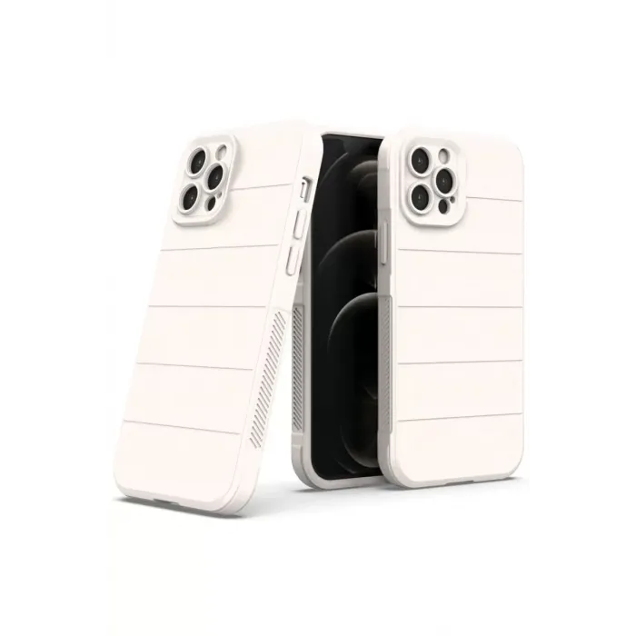 Newface iPhone 12 Pro Kılıf Optimum Silikon - Krem