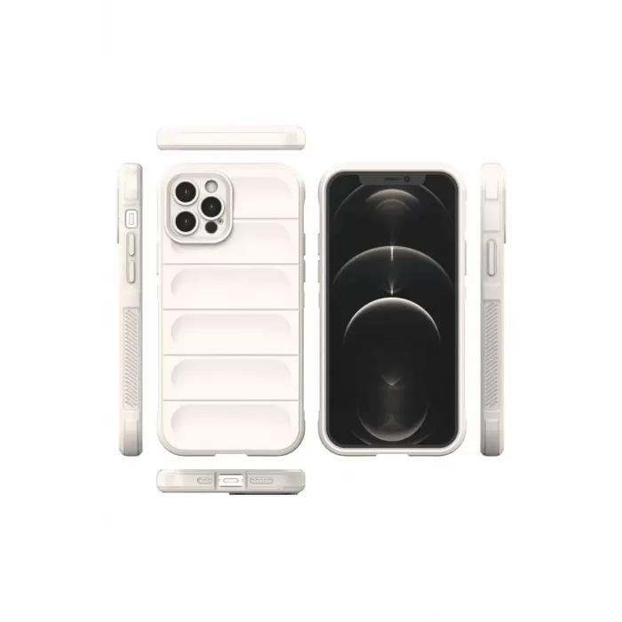 Newface iPhone 12 Pro Kılıf Optimum Silikon - Krem