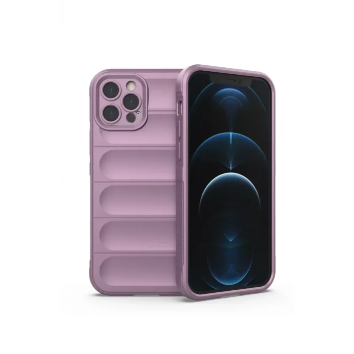 Newface iPhone 12 Pro Kılıf Optimum Silikon - Mor