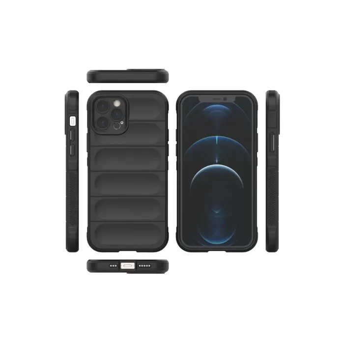 Newface iPhone 12 Pro Kılıf Optimum Silikon - Siyah