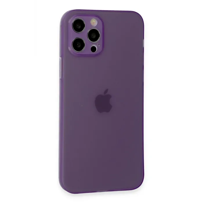 Newface iPhone 12 Pro Kılıf Puma Silikon - Koyu Mor