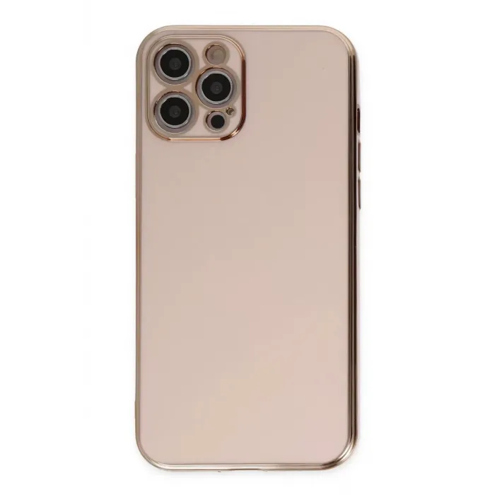 Newface iPhone 12 Pro Kılıf Volet Silikon - Pembe