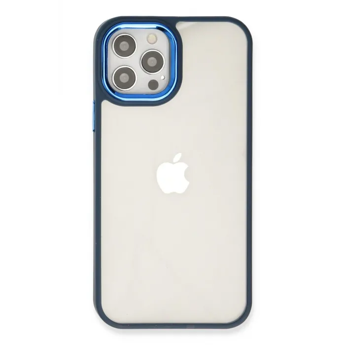 Newface iPhone 12 Pro Max Kılıf Dora Kapak - Mavi