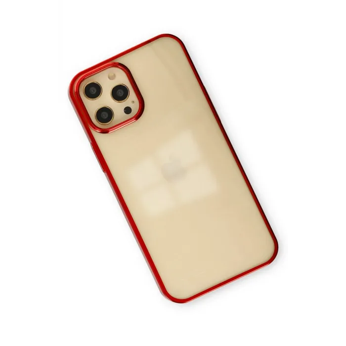 Newface iPhone 12 Pro Max Kılıf Element Silikon - Kırmızı