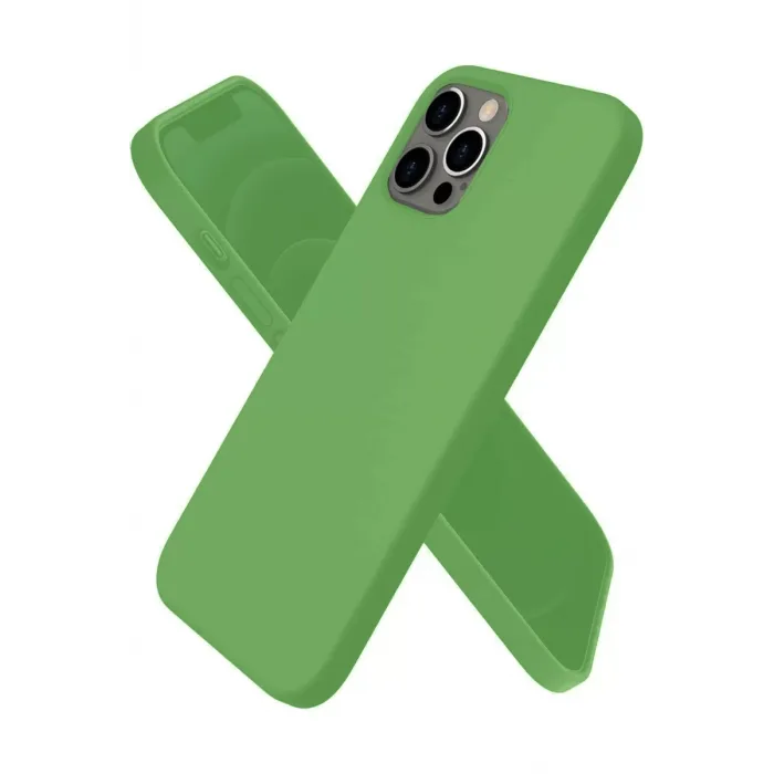 Newface iPhone 12 Pro Max Kılıf First Silikon - Yeşil