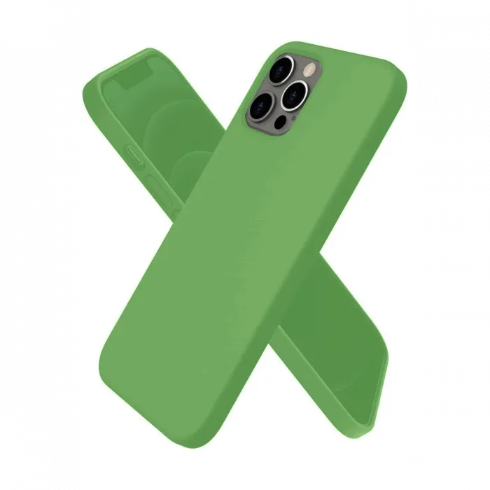 Newface iPhone 12 Pro Max Kılıf First Silikon - Yeşil