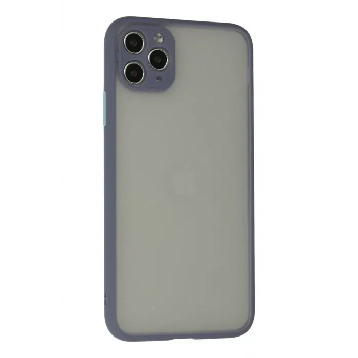 Newface iPhone 12 Pro Max Kılıf Montreal Silikon Kapak - Gri