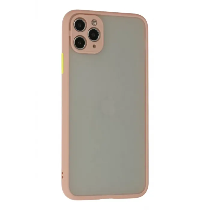 Newface iPhone 12 Pro Max Kılıf Montreal Silikon Kapak - Pembe