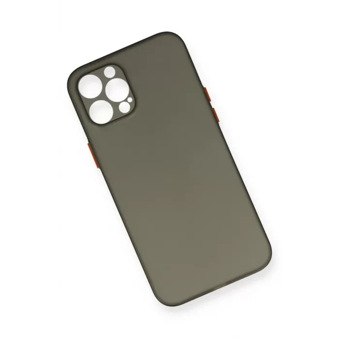 Newface iPhone 12 Pro Max Kılıf PP Ultra İnce Kapak - Gri