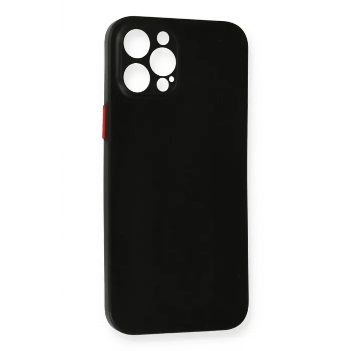 Newface iPhone 12 Pro Max Kılıf PP Ultra İnce Kapak - Siyah