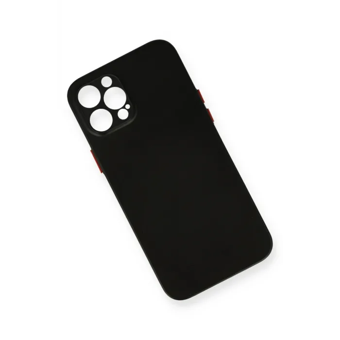 Newface iPhone 12 Pro Max Kılıf PP Ultra İnce Kapak - Siyah