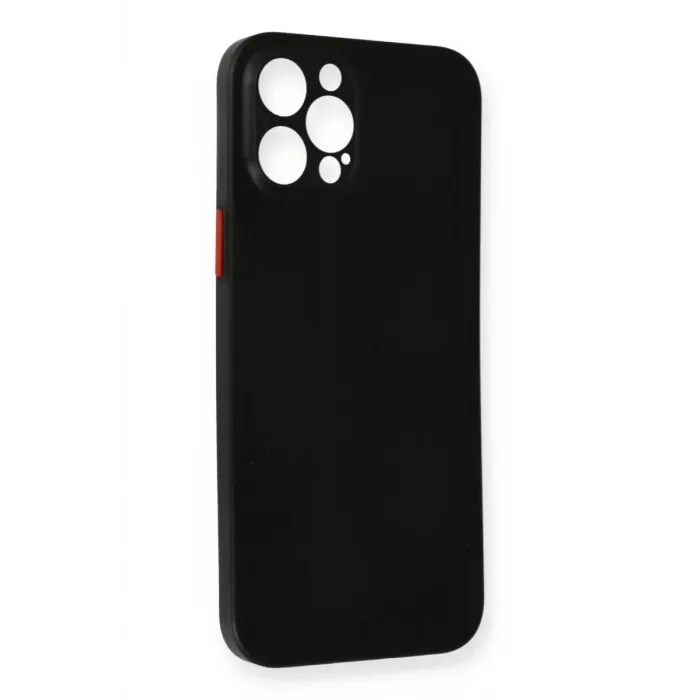 Newface iPhone 12 Pro Max Kılıf PP Ultra İnce Kapak - Siyah