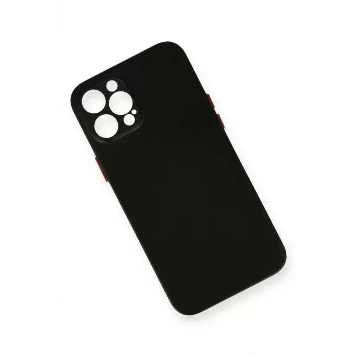 Newface iPhone 12 Pro Max Kılıf PP Ultra İnce Kapak - Siyah