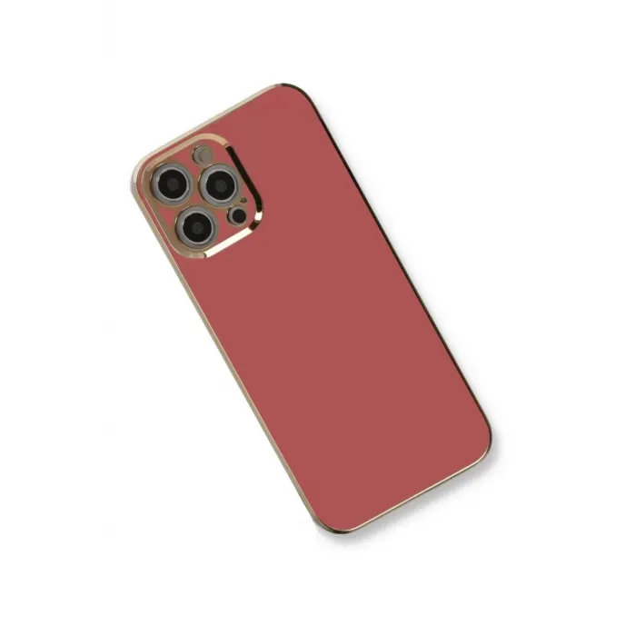 Newface iPhone 12 Pro Max Kılıf Volet Silikon - Kırmızı