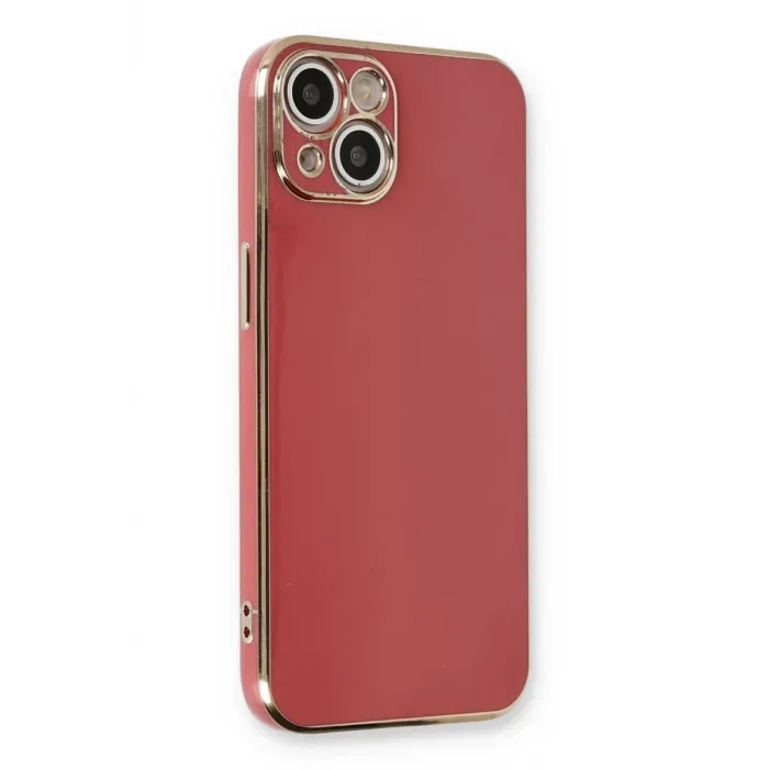 Newface iPhone 13 Kılıf Volet Silikon - Kırmızı