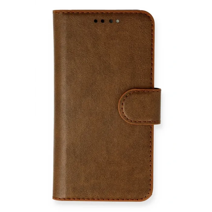 Newface iPhone 13 Mini Kılıf Trend S Plus Kapaklı Kılıf - Taba