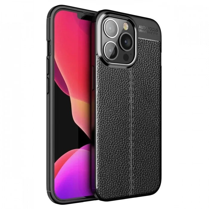 Newface iPhone 13 Pro Kılıf Auto Focus Kapak - Siyah