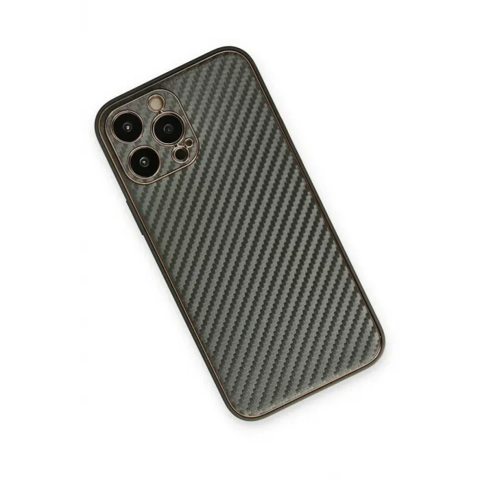 Newface iPhone 13 Pro Kılıf Coco Karbon Silikon - Füme