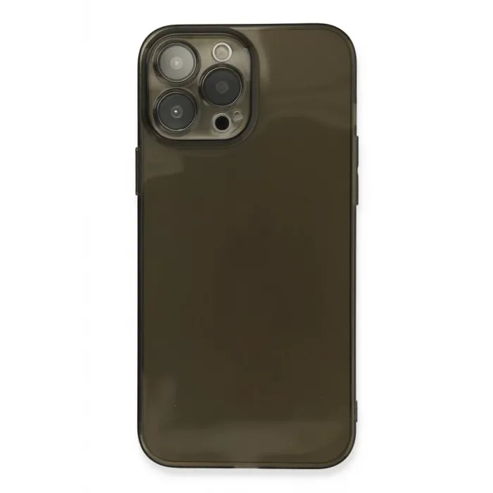 Newface iPhone 13 Pro Kılıf Fly Lens Silikon - Siyah